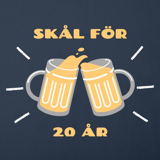 Present till 20-åring - Skål för 20 år