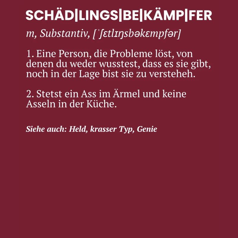 Kammerjäger Schädlingsbekämpfer