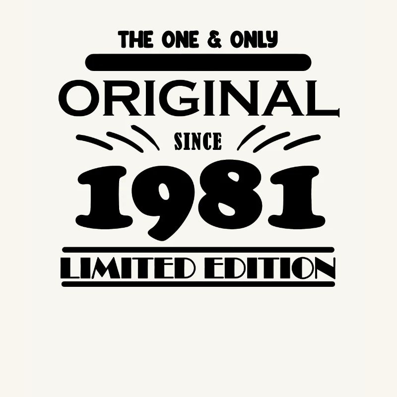 1981 - Année de construction 1981 - Naissance 1981