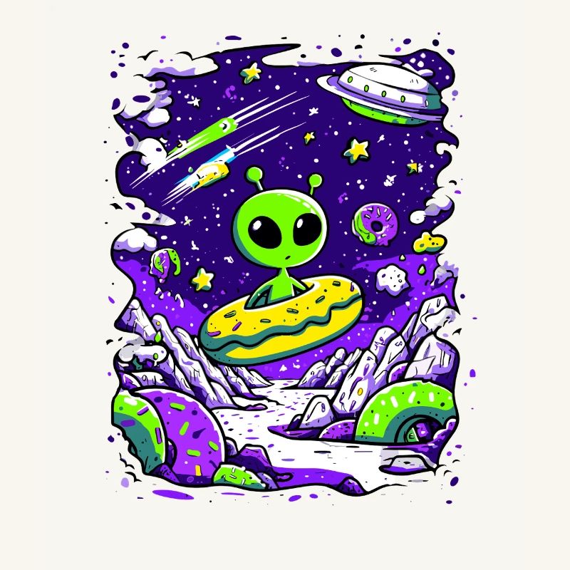 Beignet extraterrestre dans l’espace