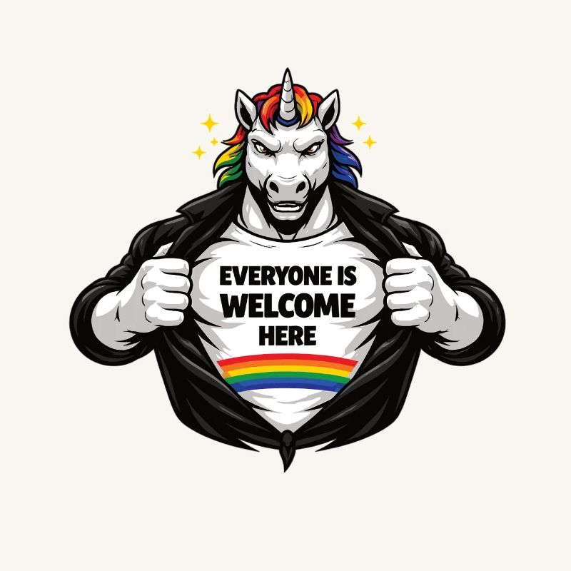 Vielfalt & Respekt Regenbogen Statement Design