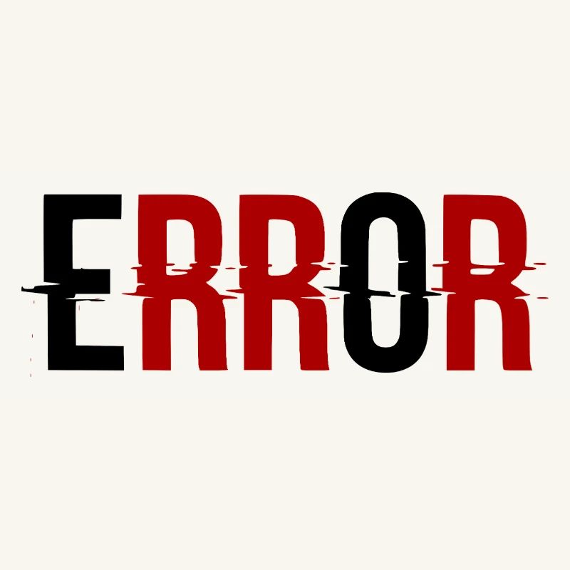 Error Fehlermeldung Glitch-Design