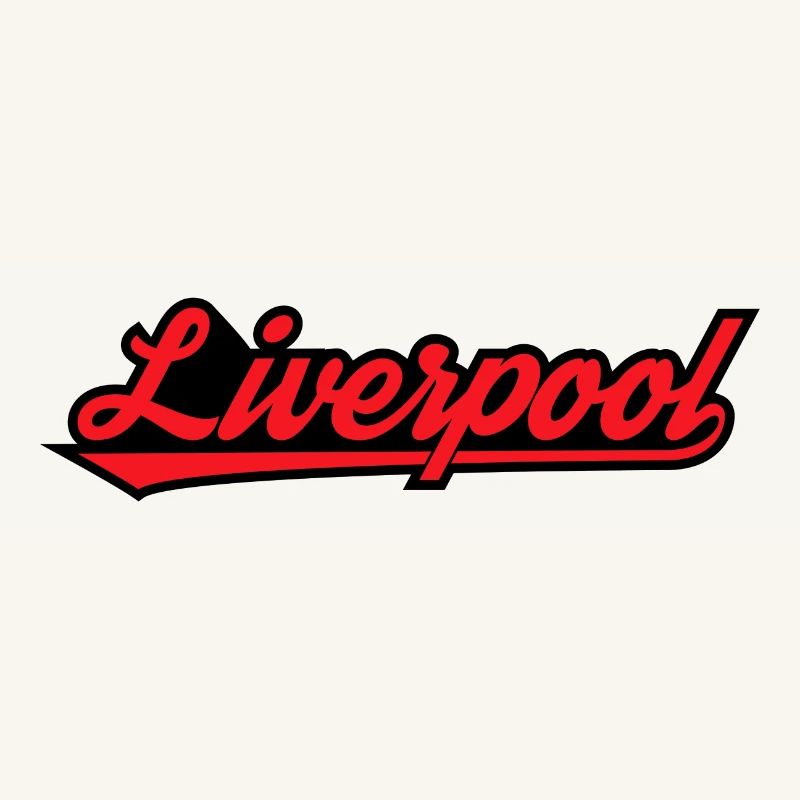 Liverpool Script on Black