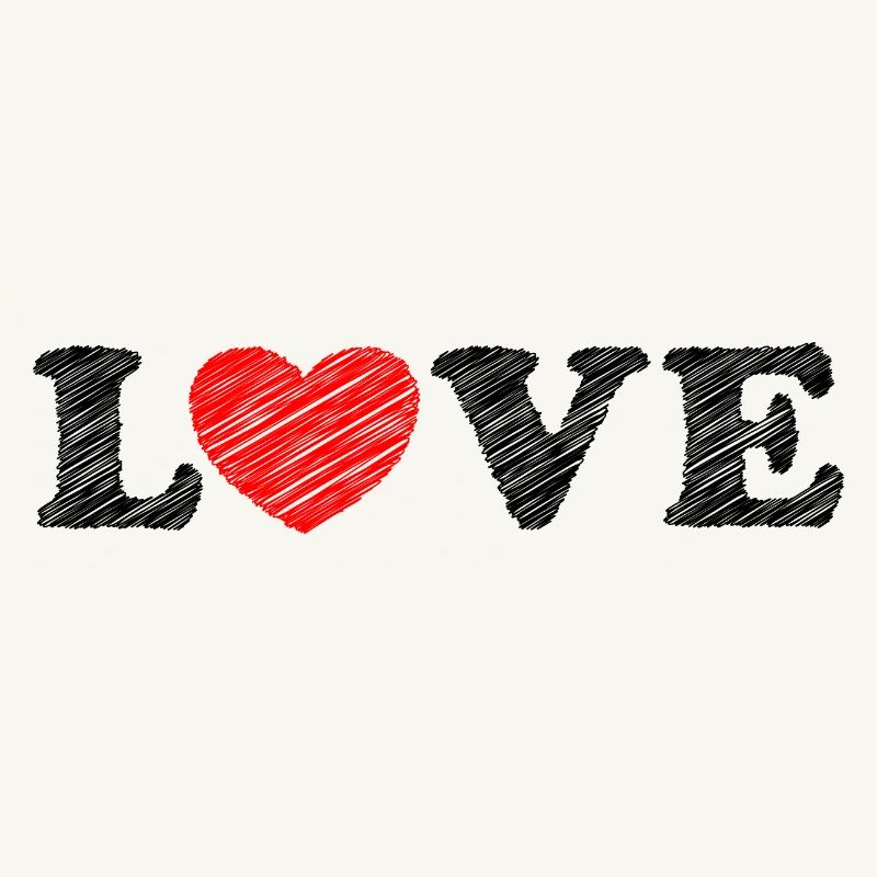 Heart scribble