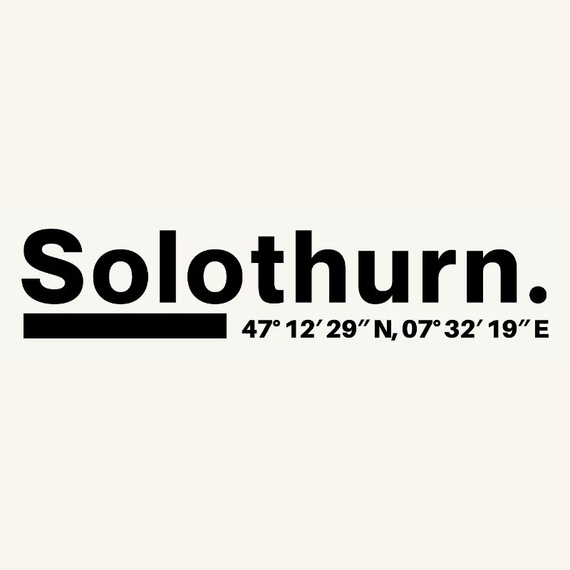Solothurn coordinates Canton Switzerland