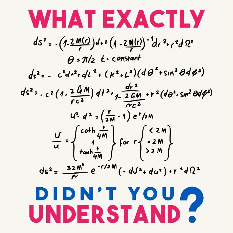 Physics and Math formula Joke