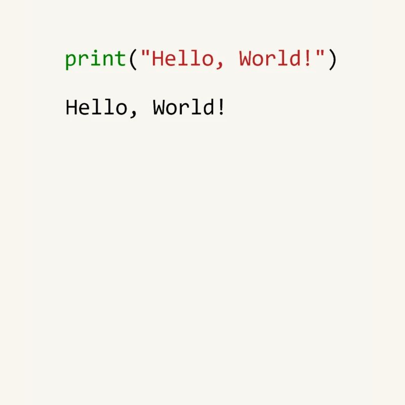 Hello World funny gift python programmer