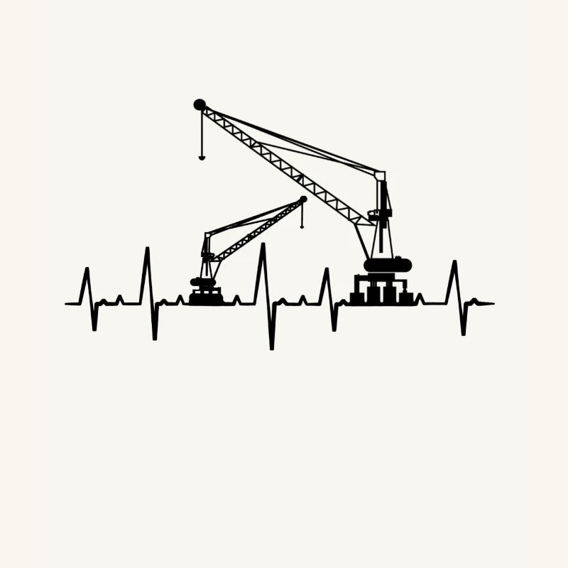 Crane cranes crane operator construction site excavator gift