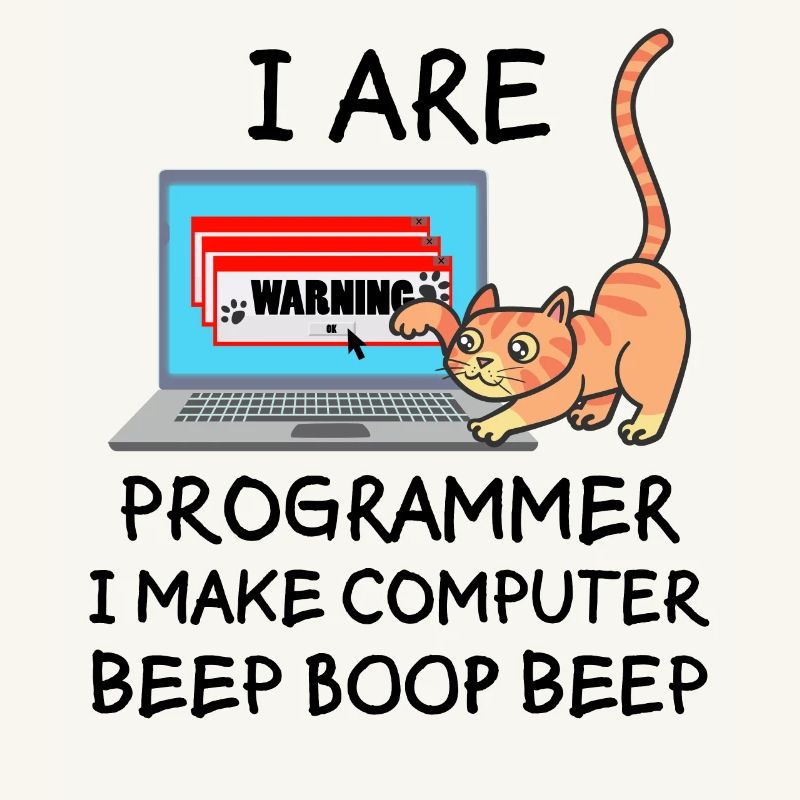 Informatik Fun Spruch Programmierer Katze Geschenk