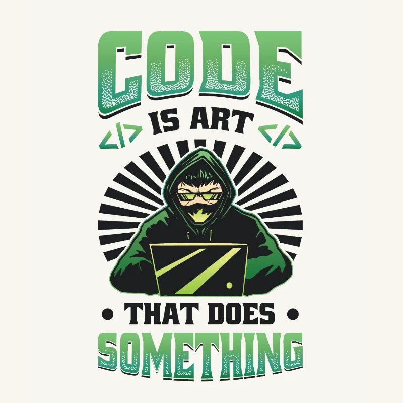 Code Ist Eine Kunst, Die Etwas Tut Programmierung