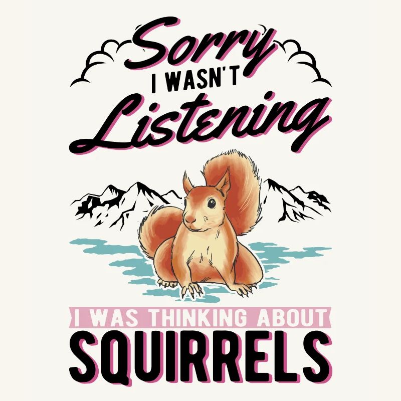 Eichhörnchen Geschenk Grauhörnchen Squirrel