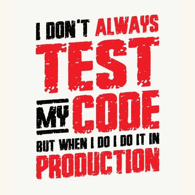 Je teste mon code en production