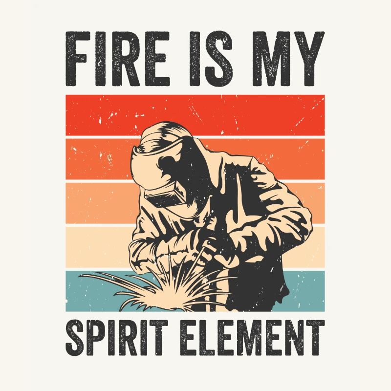 Welding Fire Spirit Element Metalworker Blacksmith