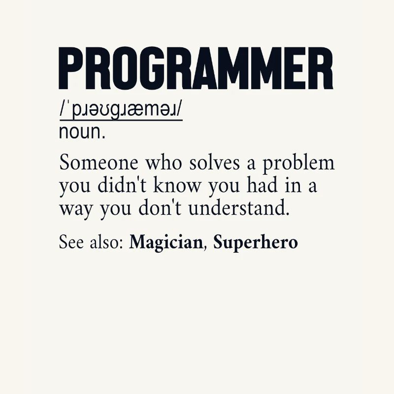 Programmer Definition Softwareentwickler Coder