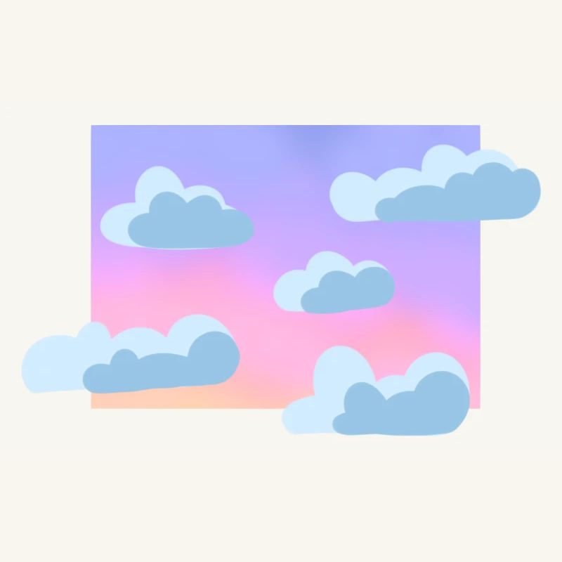 Pastel cloudy sky