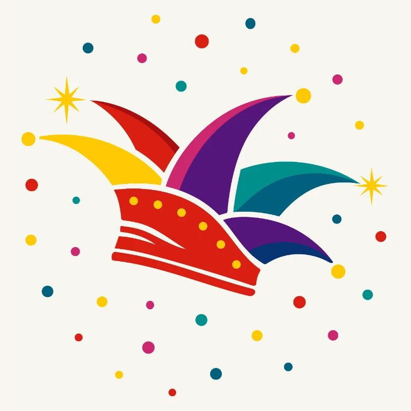 Fool's Cap with Confetti – Carnival & Carnival