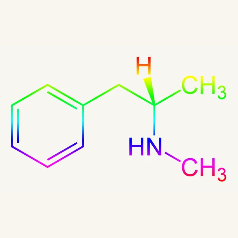 Methamphetamine Crystal Meth formule structurelle