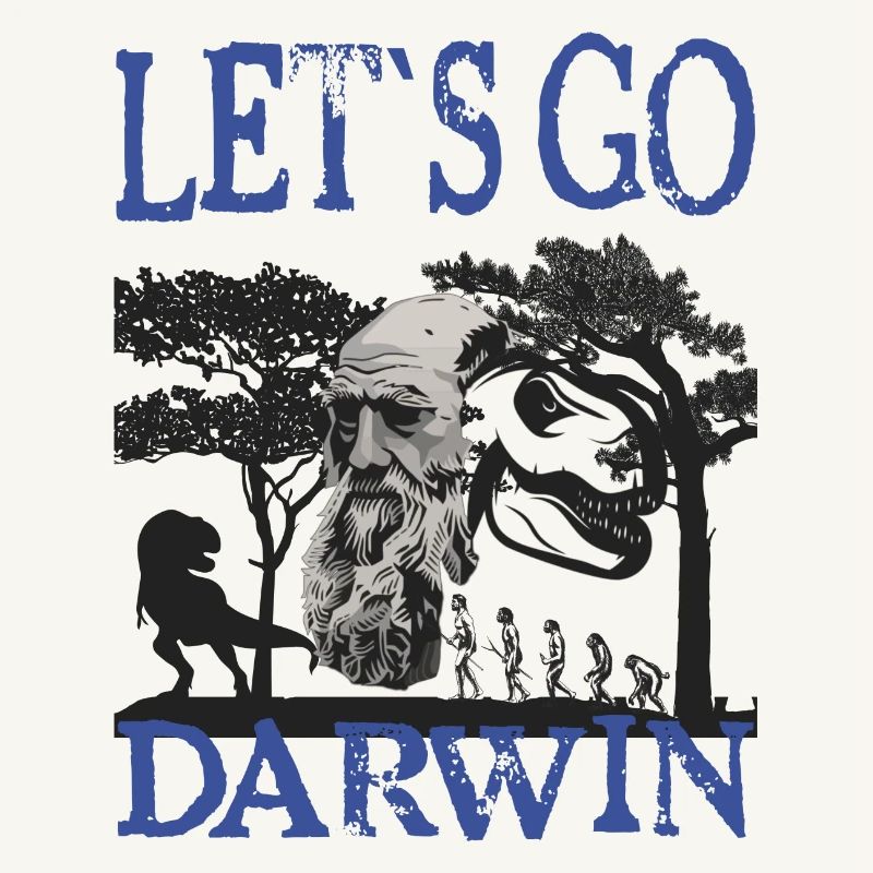 Idée cadeau textile Charles Darwin Evolution
