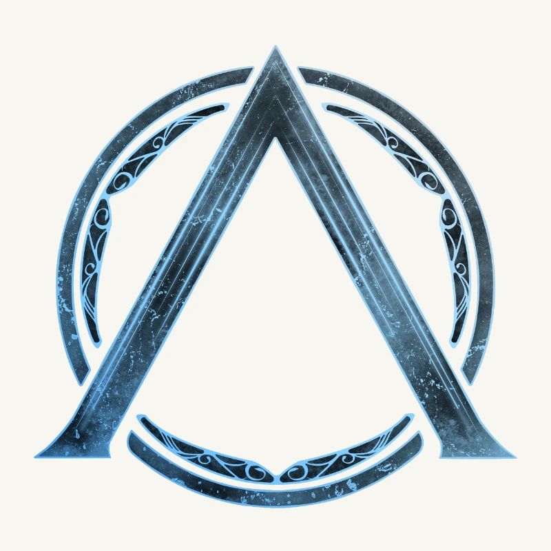 Sparta Lambda Symbol Blau Eis