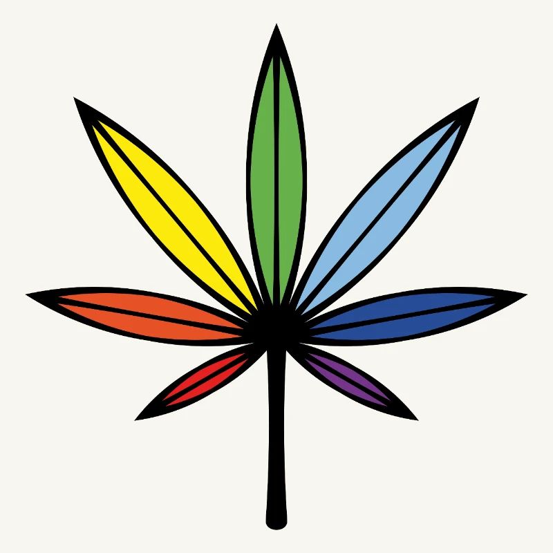 Cannabis / Marijuana / Canapa (Schema / Arcobaleno)