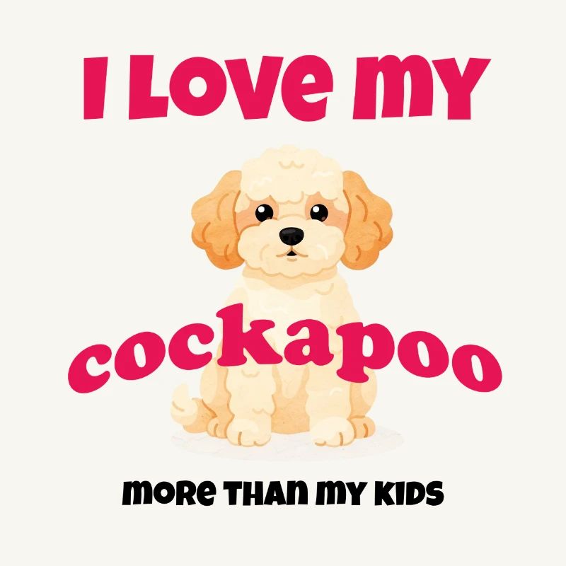 J’adore mon cockapoo – cadeau de doodle pour chien mignon