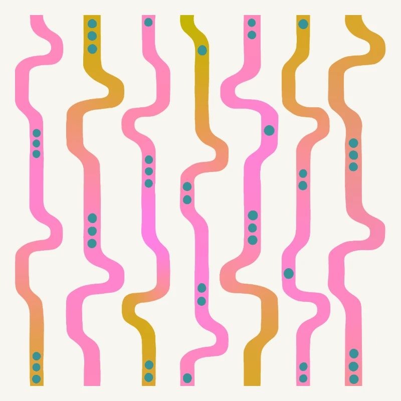 Wiggle Wavy Stripes L Stripes L Riso Transition