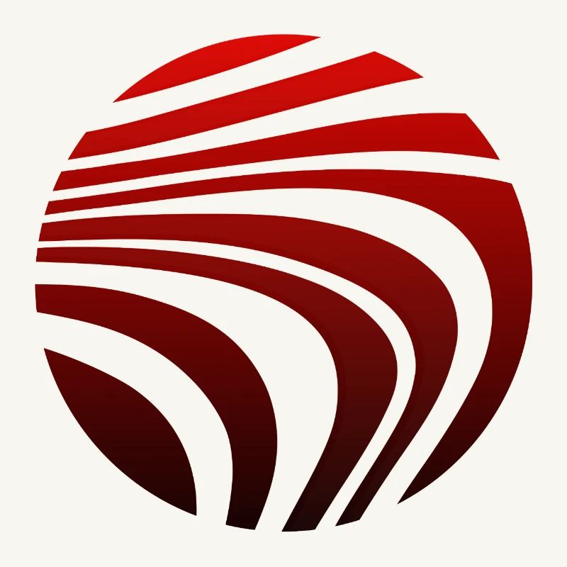 Psychedelic Pattern Red Black Gradient