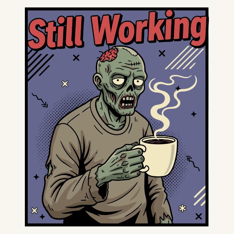 Still Working Zombie Kaffee