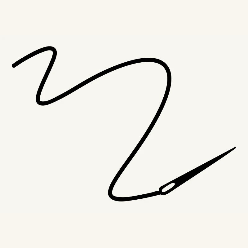 Needle with thread