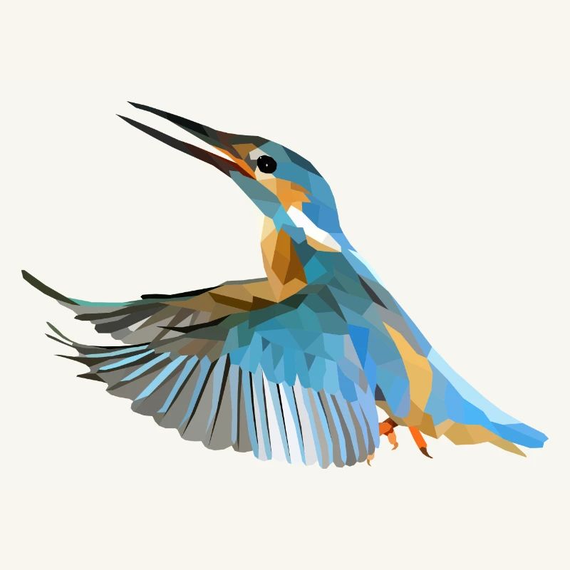 Polyart Eisvogel