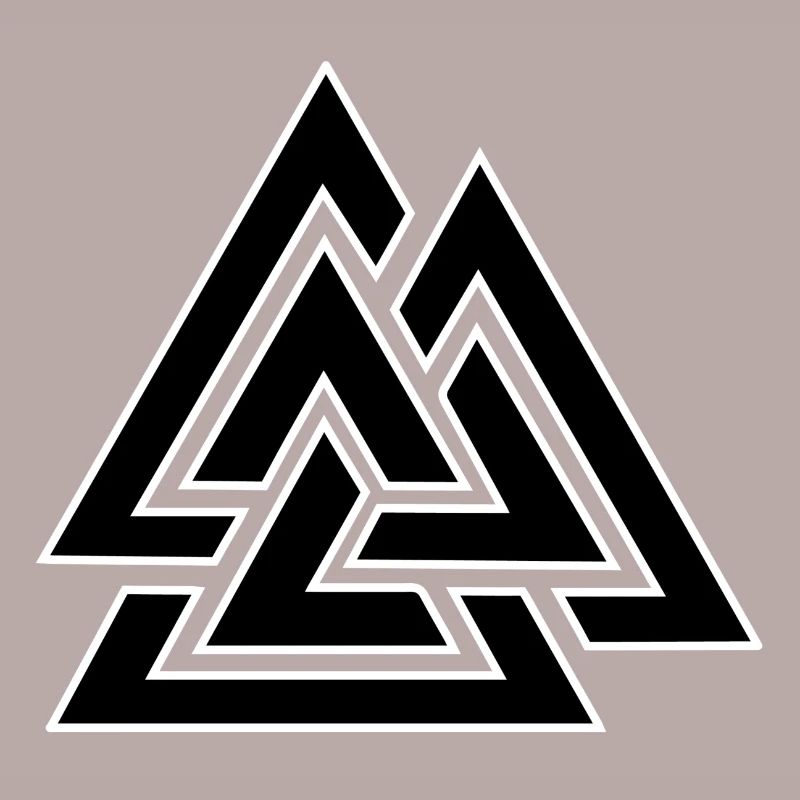 Triangular intertwined pattern