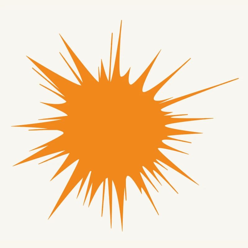 | flash | d’explosion | orange soleil Vectorgraphique