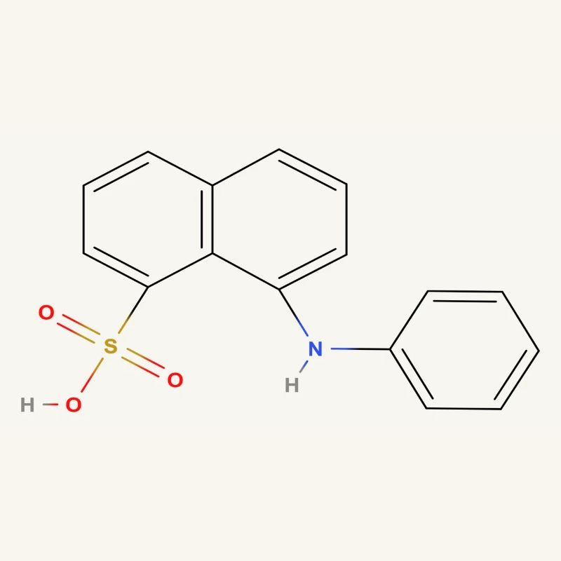 Molécule de lipase - Formule structurale colorée