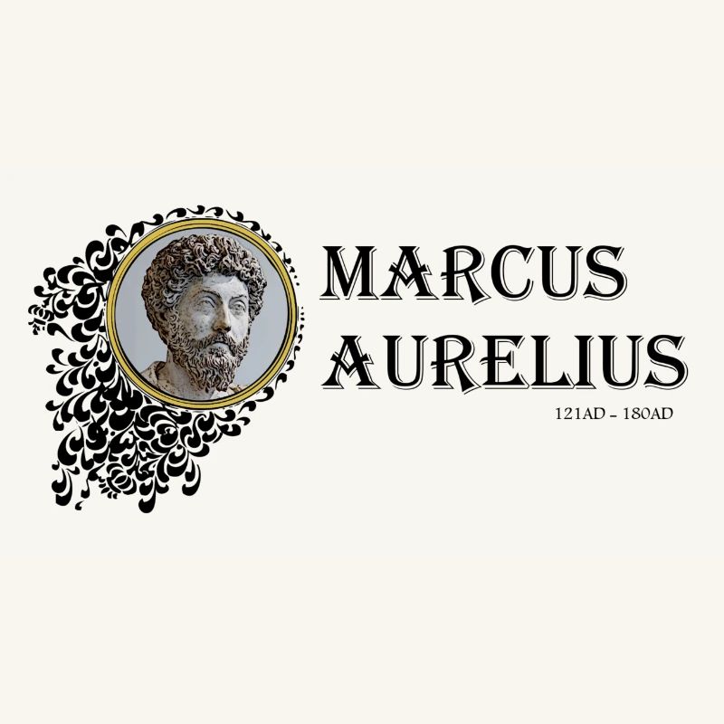Marcus Aurelius Framed (black text)