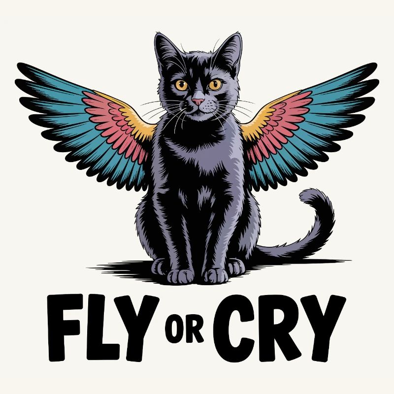 Fliege oder rufe Katze