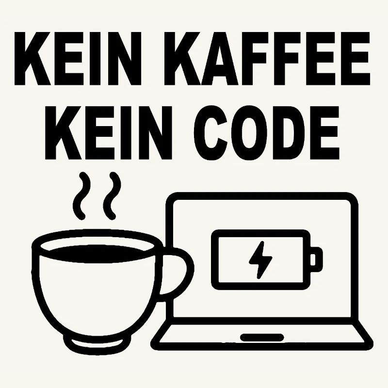 Kein Kaffee Kein Code - Conception de programmeur amusant