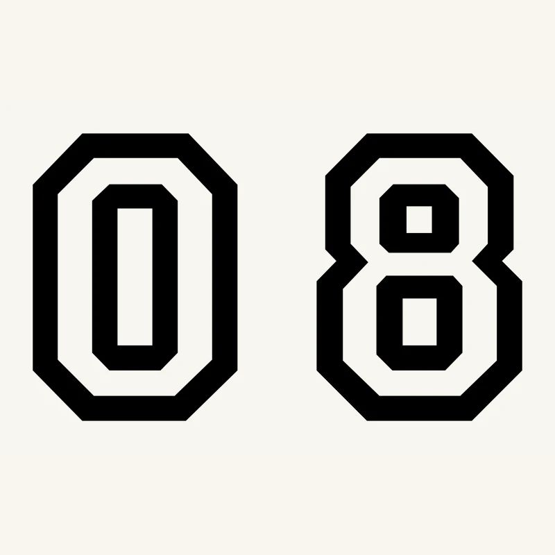 nombre - 08 - zéro huit