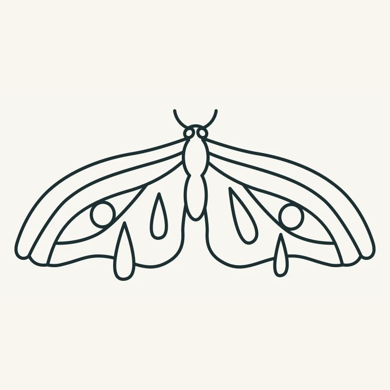 Sad crying moth