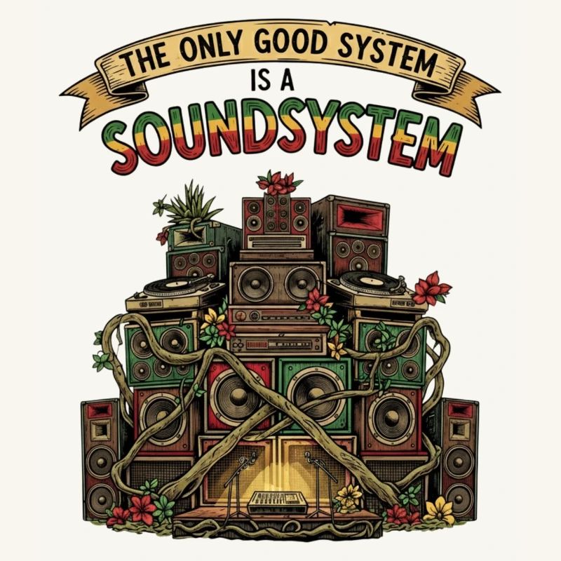 Système de sonorisation Collage Dub Reggae