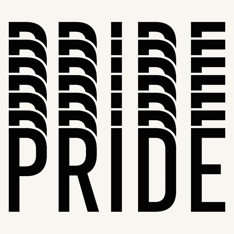 Pride Typography Contrast Pattern