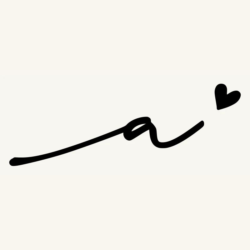 Lettre a) Cursive
