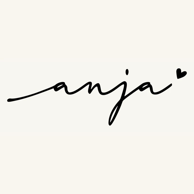 Anja Cursive Name