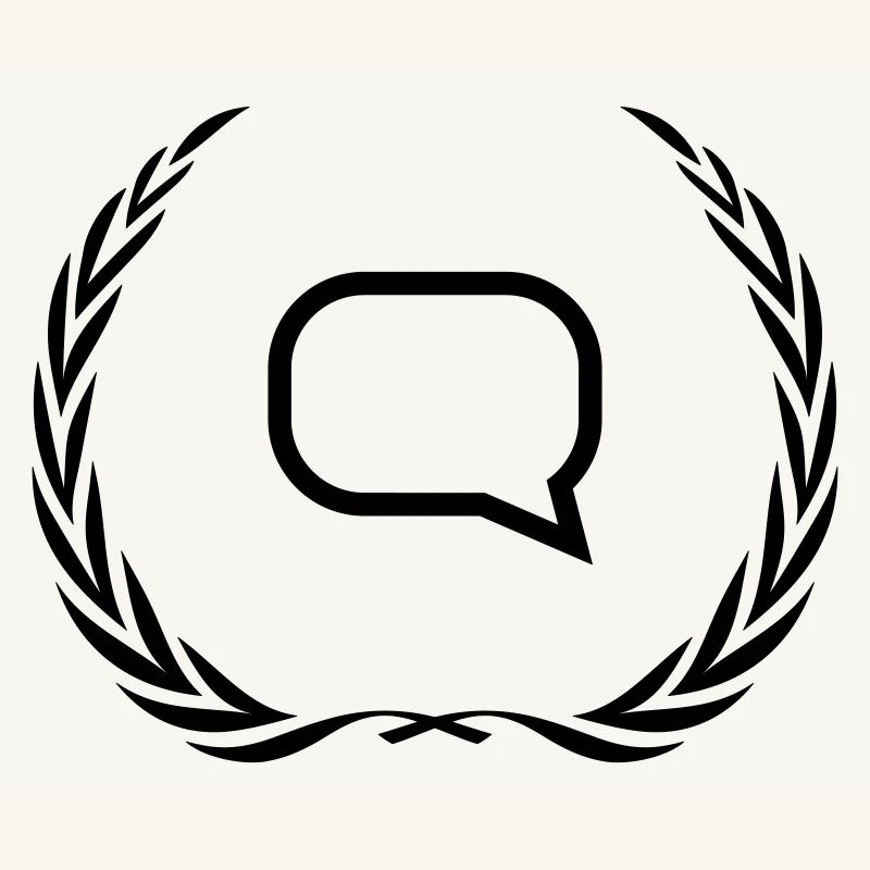 Speech bubble wreath