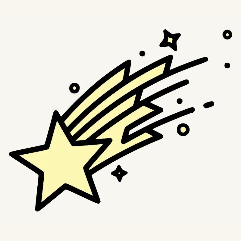  Sternschnuppe Komet Comic