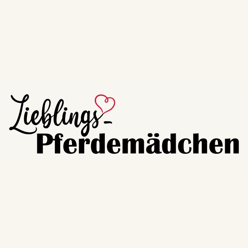 LIeblings Pferdemädchen schwarz