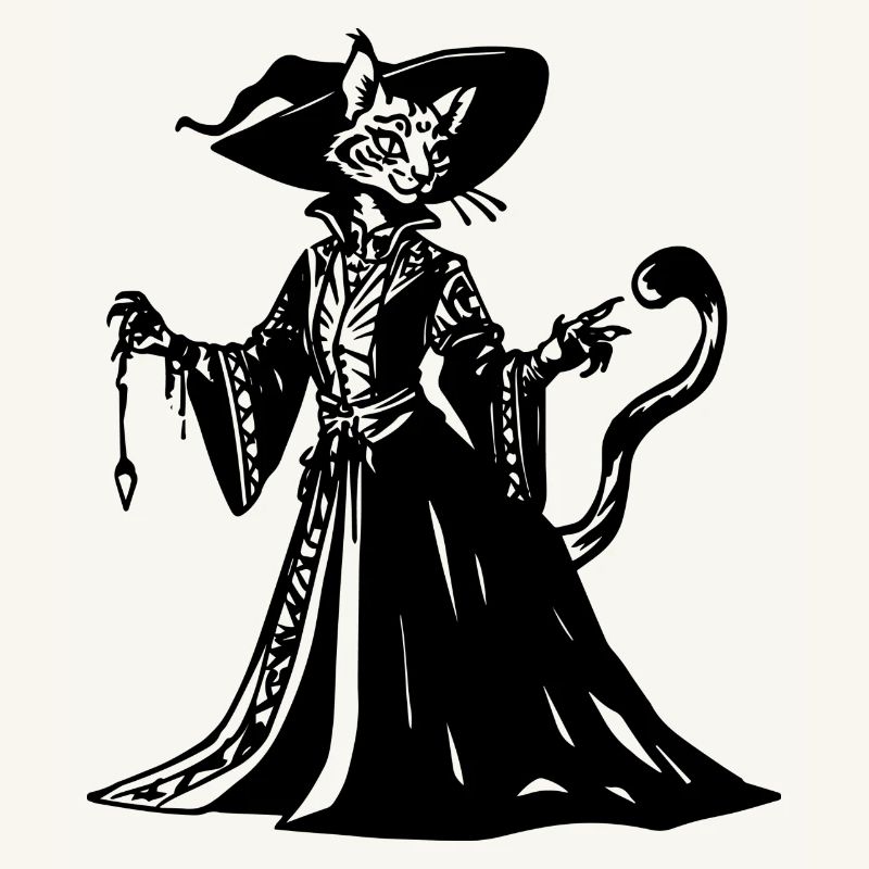 Tabaxi Witch RPG Game