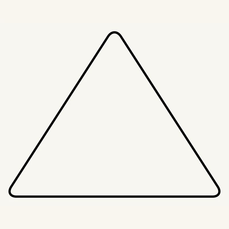Triangle with rounded corners