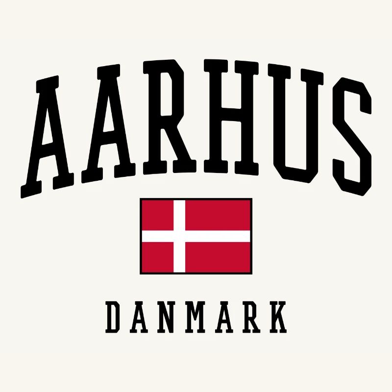 AARHUS DANMARK – Conception du drapeau du Danemark