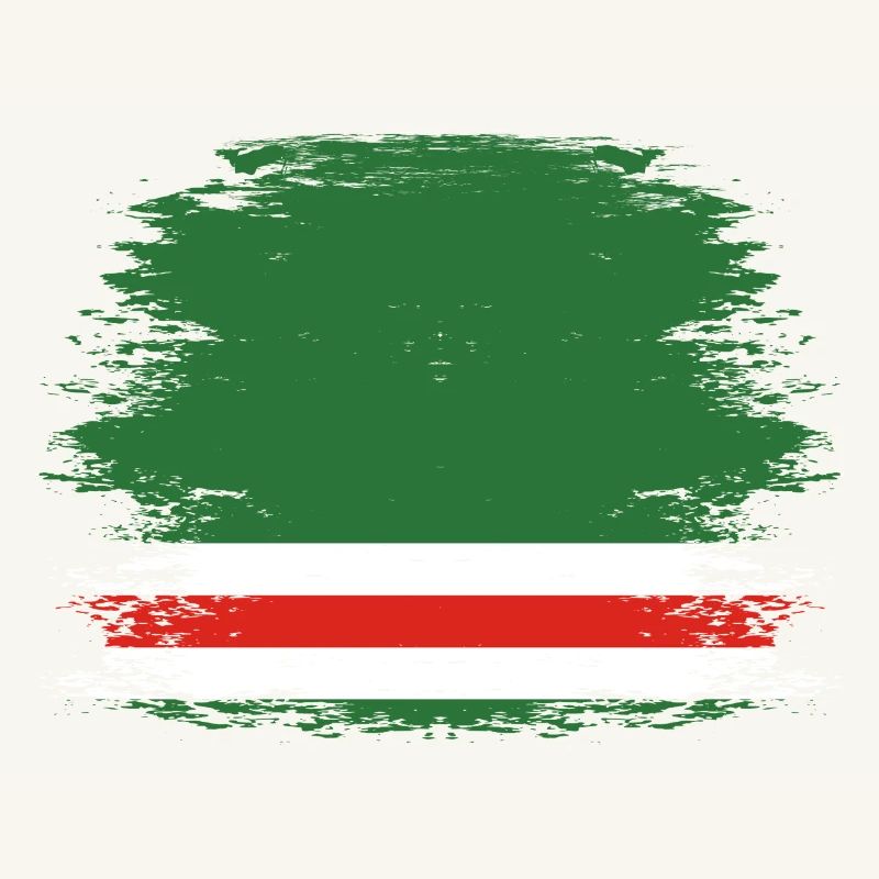 Drapeau de la Tchétchénie utilisé