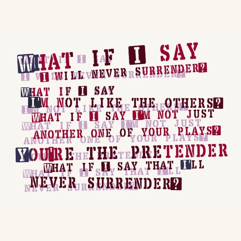 Typographie de la résolution implacable